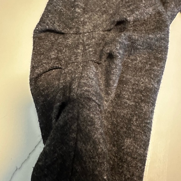 Cherish Charcoal Gray Sweater w/ pleat sleeve detail. EUC - Picture 2 of 3